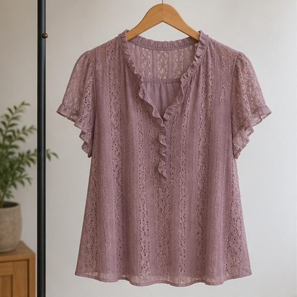Mauve Wrap Blouse